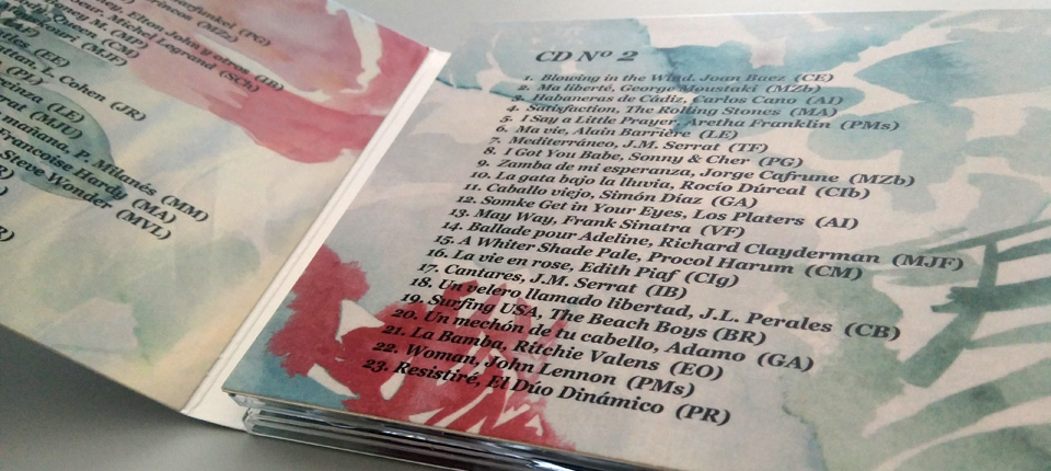 Digipack 3 cuerpos 2 bandejas - Canciones que nos gustan - 50 Aniversario Ursulinas